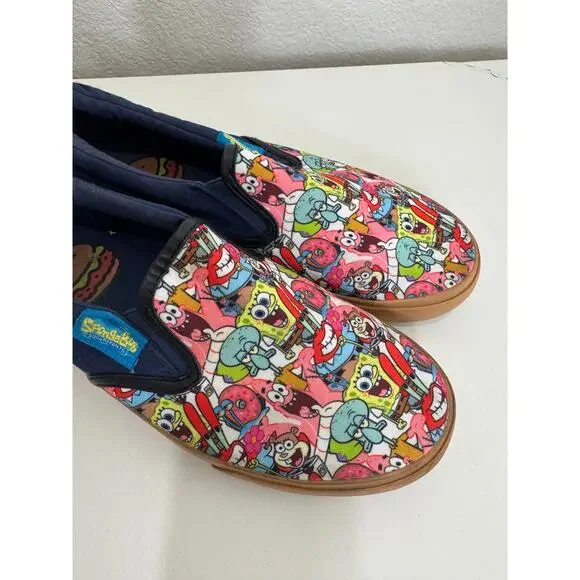 SpongeBob Krusty Krab Ground Up Slip-On Canvas Shoes - 8.5 - Picture 4 of 10